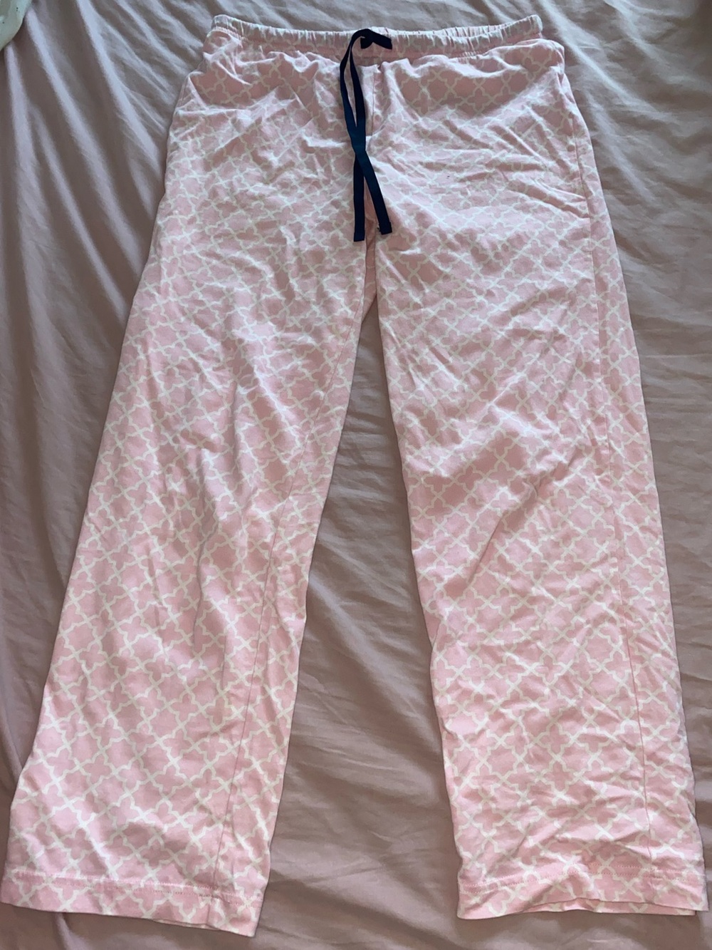 Lightweight Pink Cotton Pajama Pants